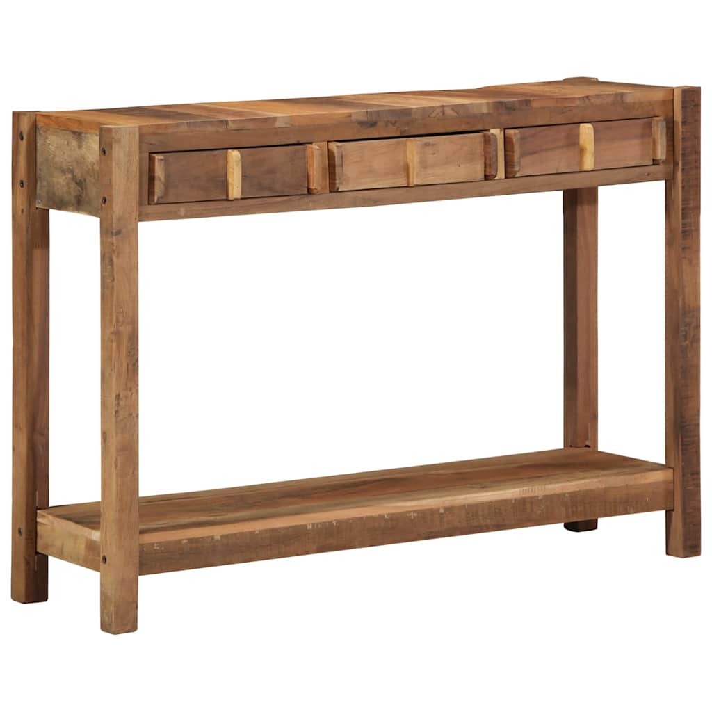Console Table Brown 107 x 33 x 76 cm Solid Reclaim wood